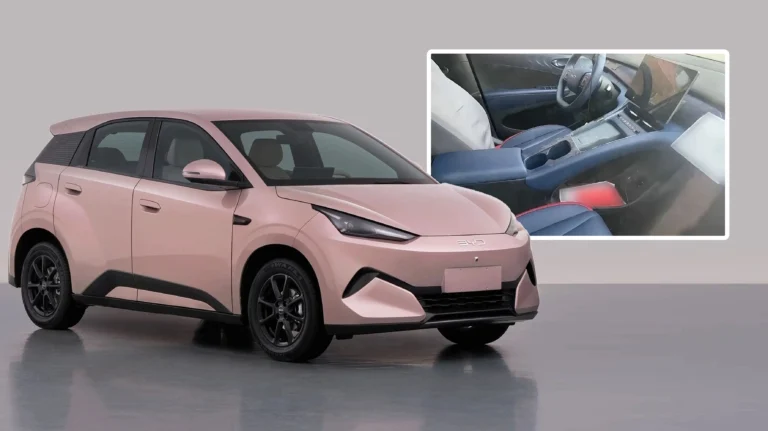 Nội thất BYD Seagull mới lộ diện với cụm điều khiển trung tâm lớn và một màn hình cỡ lớn 